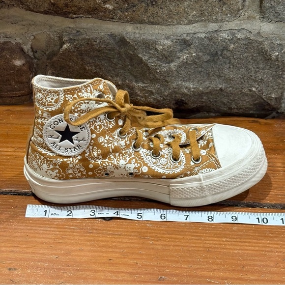Women’s Converse All Stars High Top Sneakers Fall Florals Paisley - Picture 11 of 16